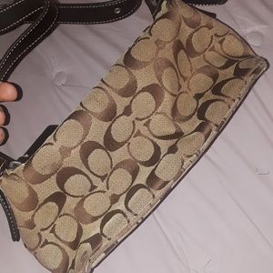 Authentic tan coach handbag